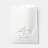 Elegantes Skript 60. Diamantene Hochzeit Geschenktütchen (Vorderseite)