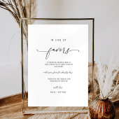 Elegantes Skript, anstelle von Favoriten-Zeichen Poster