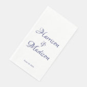 Elegantes Skript, benutzerdefinierte Coupnamen und Serviette (Ecke)