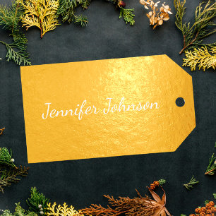 Elegantes Skript benutzerdefinierter Name personal Geschenkanhänger