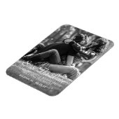 Elegantes Skript | Benutzerdefiniertes Foto Zeitsc Magnet (Linke Seite)