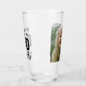 Elegantes Skript Bester Vater je Personalisiertes  Glas (Links)