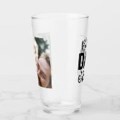 Elegantes Skript Bester Vater je Personalisiertes  Glas (Rechts)