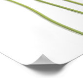 Elegantes Skript-Blumen-Hochzeits-Willkommensschil Poster (Ecke)