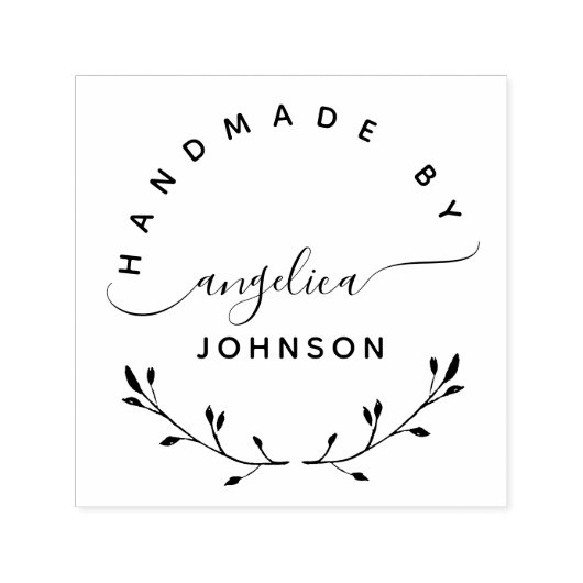 Elegantes Skript Botanische Handmade by Hobby Permastempel (Design)