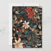 Elegantes Skript Cherish Jeden Moment Feiertagskarte (Rückseite)