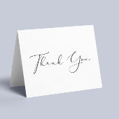 Elegantes Skript Dankeskarte