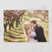 Elegantes Skript - Details zur Hochzeit Begleitkarte (Rückseite)