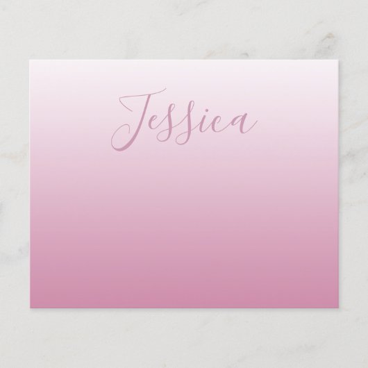 Elegantes Skript & editierbares Rosa (jeder Farbe) Flyer (Vorne)