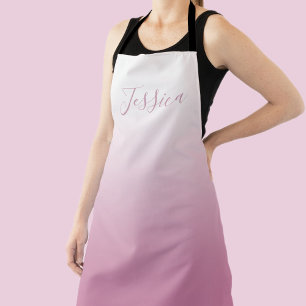Elegantes Skript & editierbares Rosa (jeder Farbe) Schürze