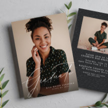 Elegantes Skript, einfach zwei Foto Abschluss