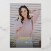 Elegantes Skript einfache Einladungen für einen Fo (Vorderseite)