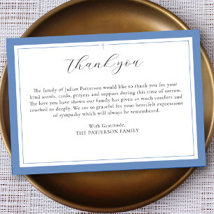 Elegantes Skript Einfaches benutzerdefiniertes Cro Dankeskarte