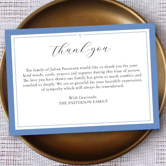 Elegantes Skript Einfaches benutzerdefiniertes Cro Dankeskarte