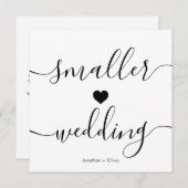 Elegantes Skript Einfaches Downsizing Kleinere Hoc Ankündigung (Vorne/Hinten)