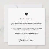 Elegantes Skript Einfaches Downsizing Kleinere Hoc Ankündigung (Rückseite)