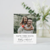 Elegantes Skript Einfaches Foto Hochfahren speiche Postkarte (Stehend Vorderseite)