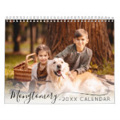 Elegantes Skript Einfaches Foto pro Monat Kalender (Titelbild)