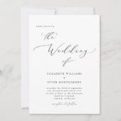 Elegantes Skript Einladung (Vorderseite)