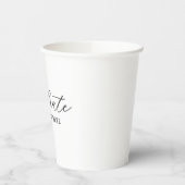 Elegantes Skript Feiern Personalisiert Pappbecher (Links)