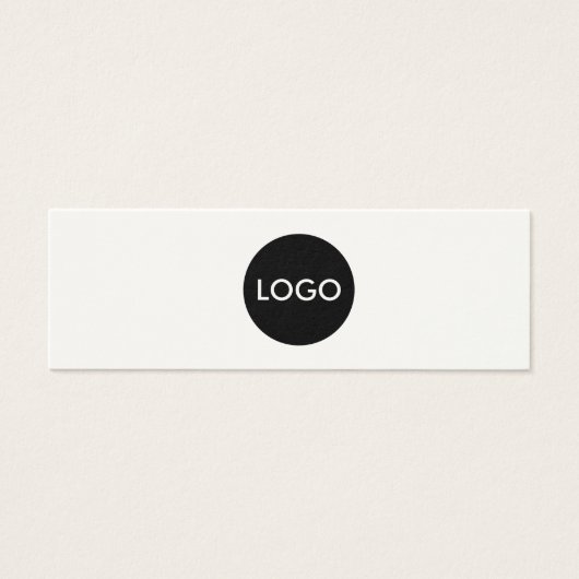 Elegantes Skript-Firmenlogo dank Einlegen der Kart (Vorderseite)