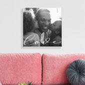 Elegantes Skript | Foto Canvas Print Leinwanddruck (Insitu (Wohnzimmer))