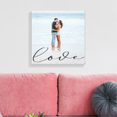 Elegantes Skript | Foto Canvas Print Leinwanddruck (Insitu (Wohnzimmer))