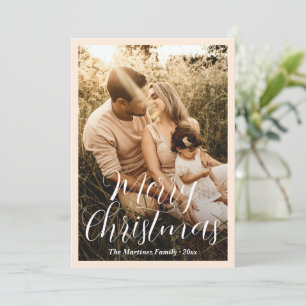 Elegantes Skript Foto Modernes Weihnachten
