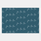 Elegantes Skript für ein La-Text-Muster-Geschenk Geschenkpapier Set (Vorderseite 3)