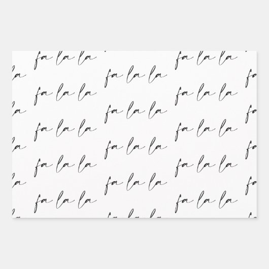 Elegantes Skript für ein La-Text-Muster-Geschenk Geschenkpapier Set (Vorderseite 2)