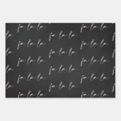 Elegantes Skript für ein La-Text-Muster-Geschenk Geschenkpapier Set (Vorderseite)