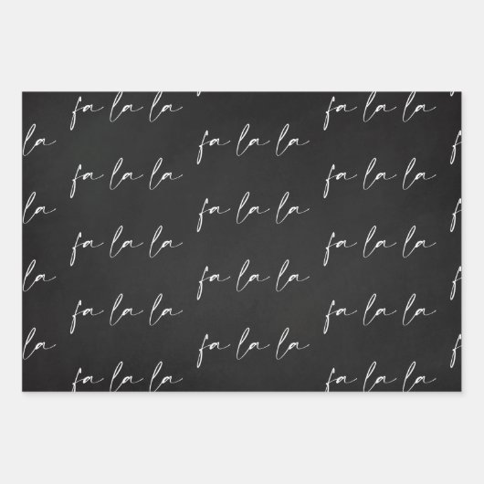 Elegantes Skript für ein La-Text-Muster-Geschenk Geschenkpapier Set (Vorderseite)