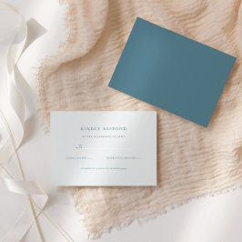 Elegantes Skript für feierliche Hochzeit RSVP Karte