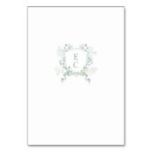 Elegantes Skript-Gästennamen Skript Hochzeit Tischnummer (Rückseite)