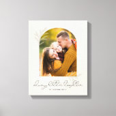 Elegantes Skript | Gemeinsam Foto Arch Leinwanddruck (Vorderseite)