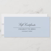 Elegantes Skript | Geschenkgutschein (Vorderseite)