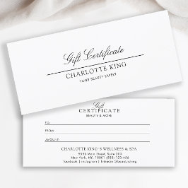 Elegantes Skript | Geschenkgutschein