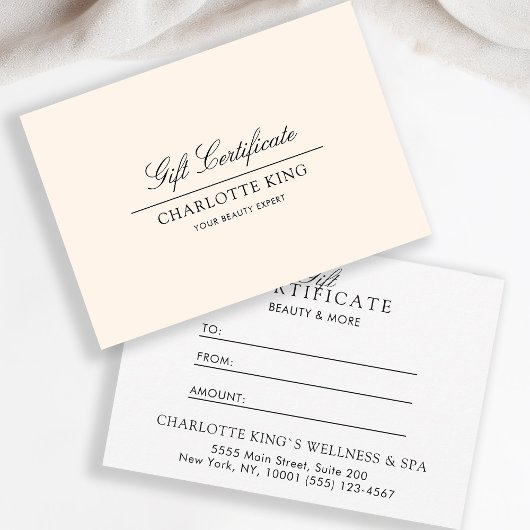 Elegantes Skript | Geschenkgutschein