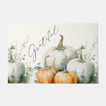 Elegantes Skript Grateful Autumn Rustic Pumpkin