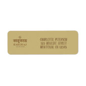 Elegantes Skript grau Mailing-Accessoires (Vorne)