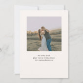 Elegantes Skript Herz 5 Foto Hochzeit Save The Date (Rückseite)