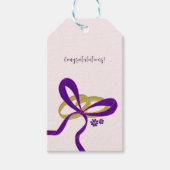 Elegantes Skript - Herzlichen Glückwunsch zur Ehe Geschenkanhänger (Vorderseite)