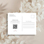 Elegantes Skript Hochfahren Speichern des benutzer Ankündigungspostkarte