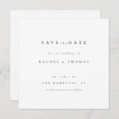 Elegantes Skript" Hochzeit Speichern Sie das Datum Save The Date (Vorne/Hinten)