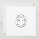 Elegantes Skript" Hochzeit Speichern Sie das Datum Save The Date (Rückseite)