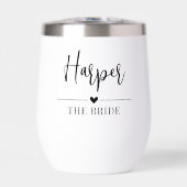 Elegantes Skript Hochzeitsdusche Geschenk Personal (Vorderseite)