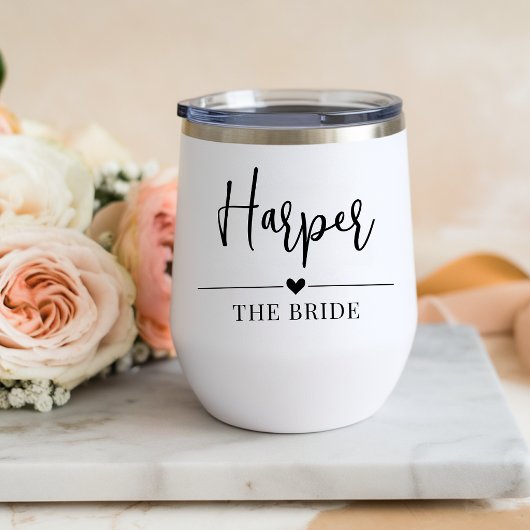 Elegantes Skript Hochzeitsdusche Geschenk Personal