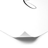 Elegantes Skript-Hochzeitskulisse – Poster (Ecke)