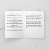 Elegantes Skript In Liebender Erinnerung Foto Gede Programm (Innenseite)