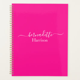 Elegantes Skript | INDIVIDUELLE NAME | Pink Planne Planer